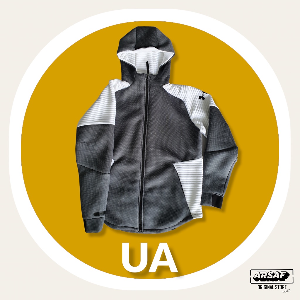 -ARSAF-Jacket UA Unstoppable Move Full Zipper Original [GREY]