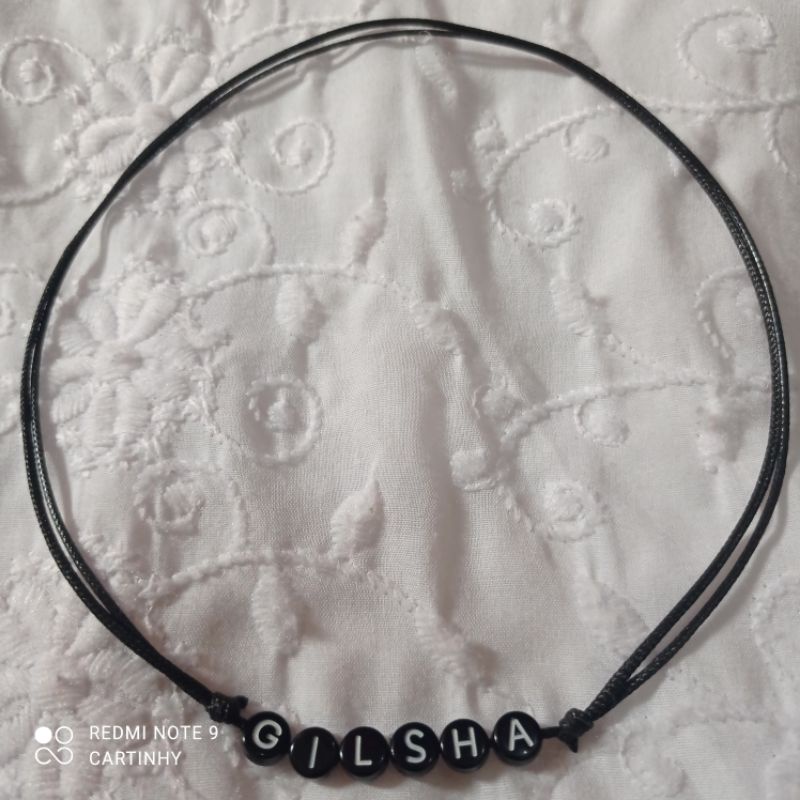 kalung nama inisial coustem COD#cartinhy