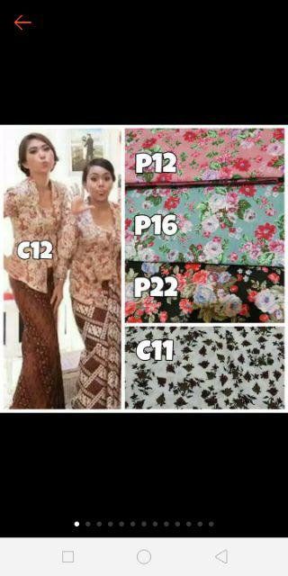 Blouse Kutubaru Pastel Bunga Shabby Chic Floral Instan Bridesmaids Seragam Kondangan Wanita