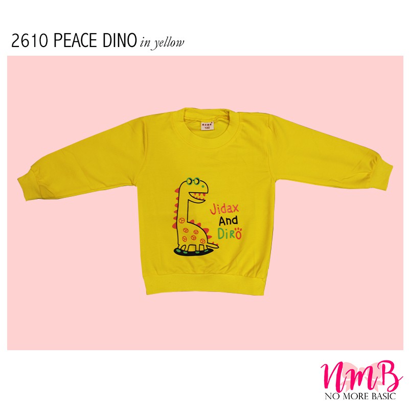 Kids Sweater 2610 Peace Dino -  Baju Lengan Panjang Anak