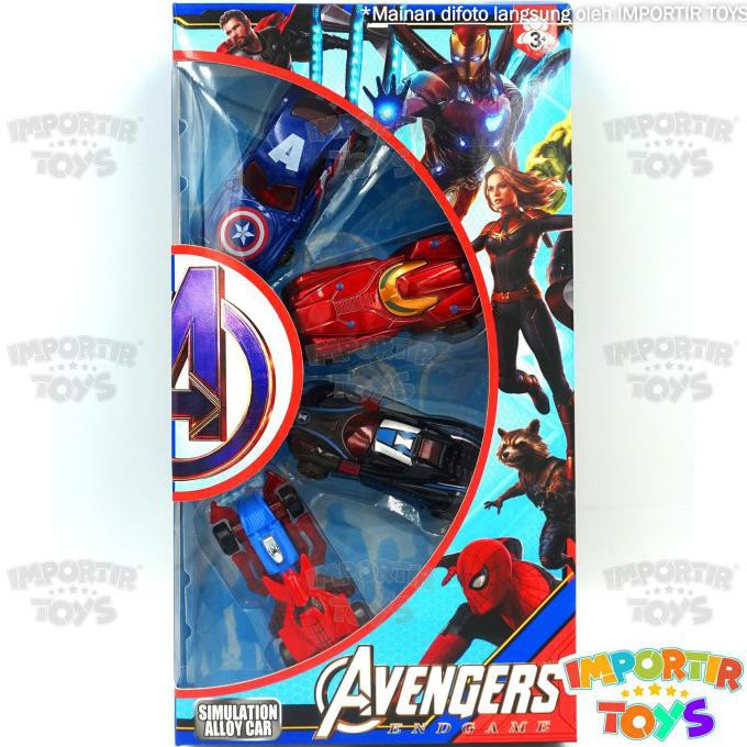 4Pcs Set Mobil Avengers HotWheels Limited Edition MELAJU CEPAT SNI
