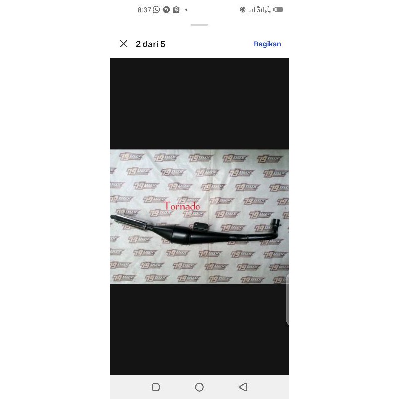 Knalpot motor  79dux 2tak special order Wa