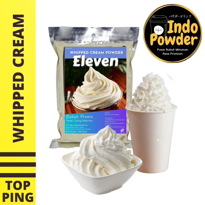

DISKON - (BISA COD) WHIPPED CREAM 1Kg - WHIPED CREAM 1Kg - WHIPPED CREAM