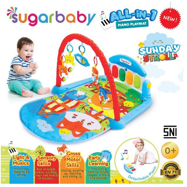 SUGAR BABY All In One Piano Playmat Musical / Alas Main Bayi Karpet Musik