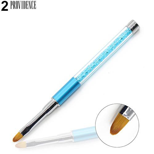 Mode Acrylic Menangani Nail Art DIY Lukisan Pen Nail Kepala Desain Serat Sikat Alat