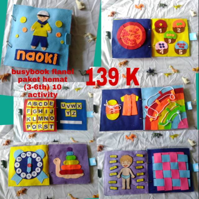 BUSY BOOK / SOFTBOOK / buku flanel / buku felt /mainan edukasi