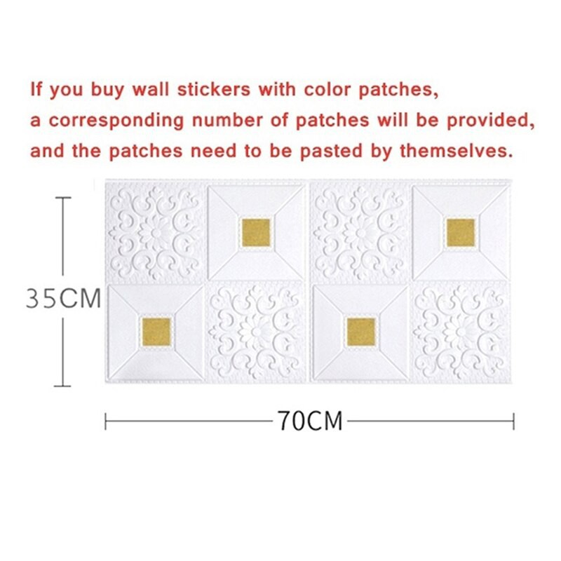 Murah Hemat Paket 10 Lembar Wallpaper Dinding 3D Foam Stiker Dinding Plafon Waterproof Kedap Suara-5