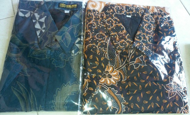 Sumitro Pendek Kemeja Batik Pria Bahan Katun Sragenan