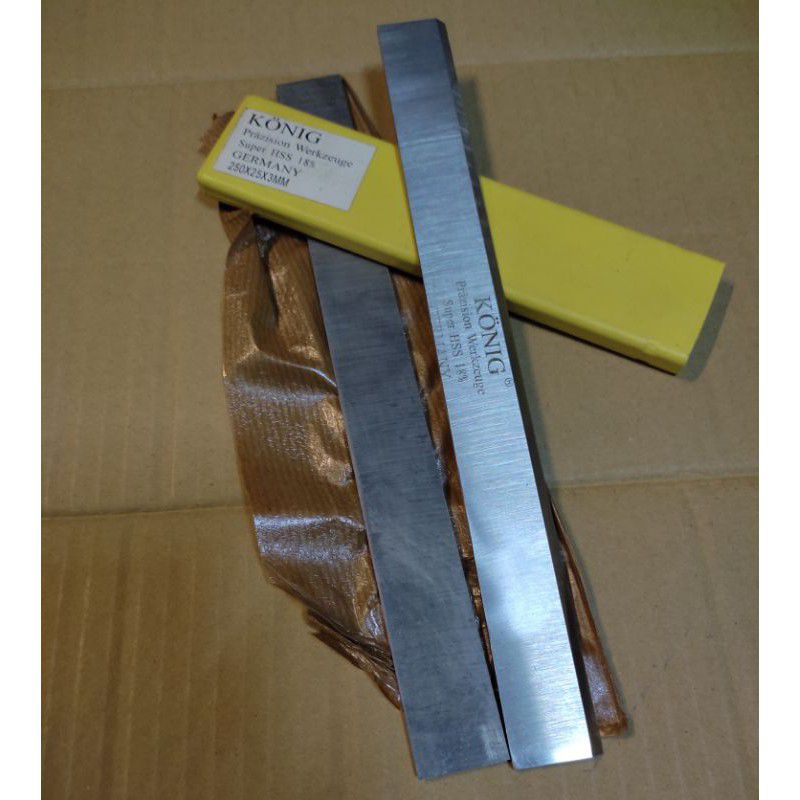 Pisau Serut Hss 250 x 25 x 3 mm Mata serut mesin serut kayu duduk jointer ketam