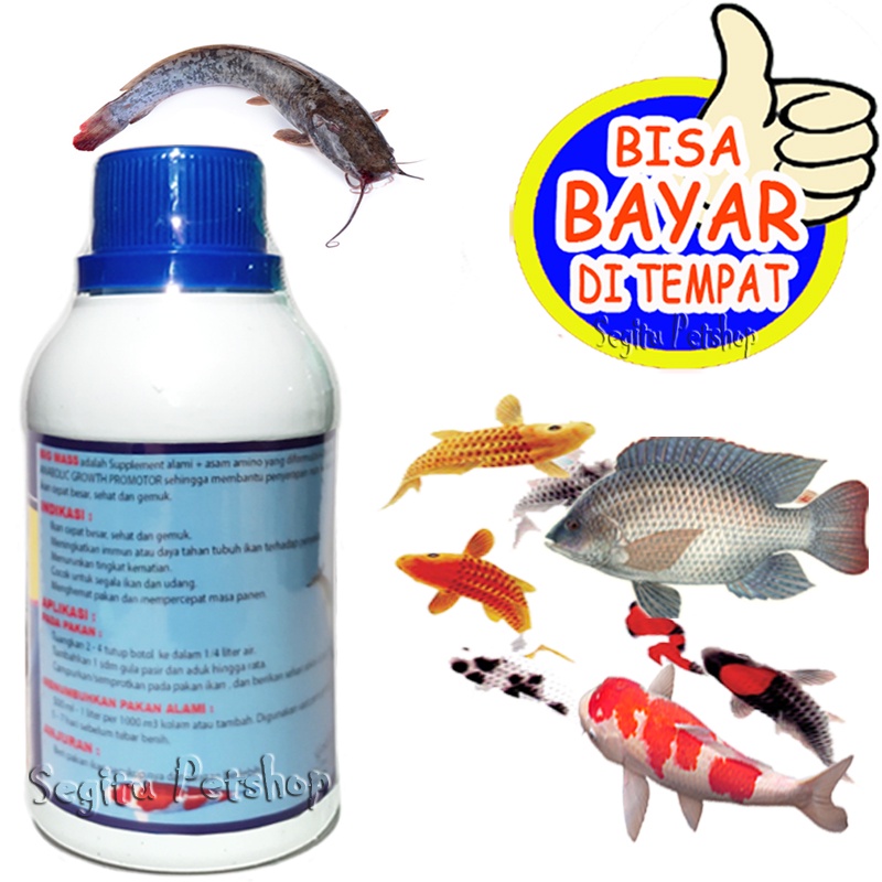 VITAMIN IKAN CEPAT BESAR GEMUK GURAME NILA LELE PATIN BAWAL BIG MASS