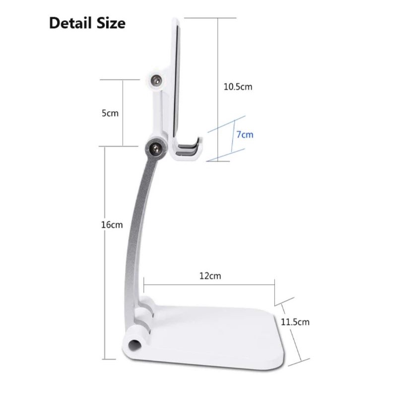 Holder Phone HD Smartphone Handphone Stand Standing meja dudukan ponsel HP Putar 360 lipat