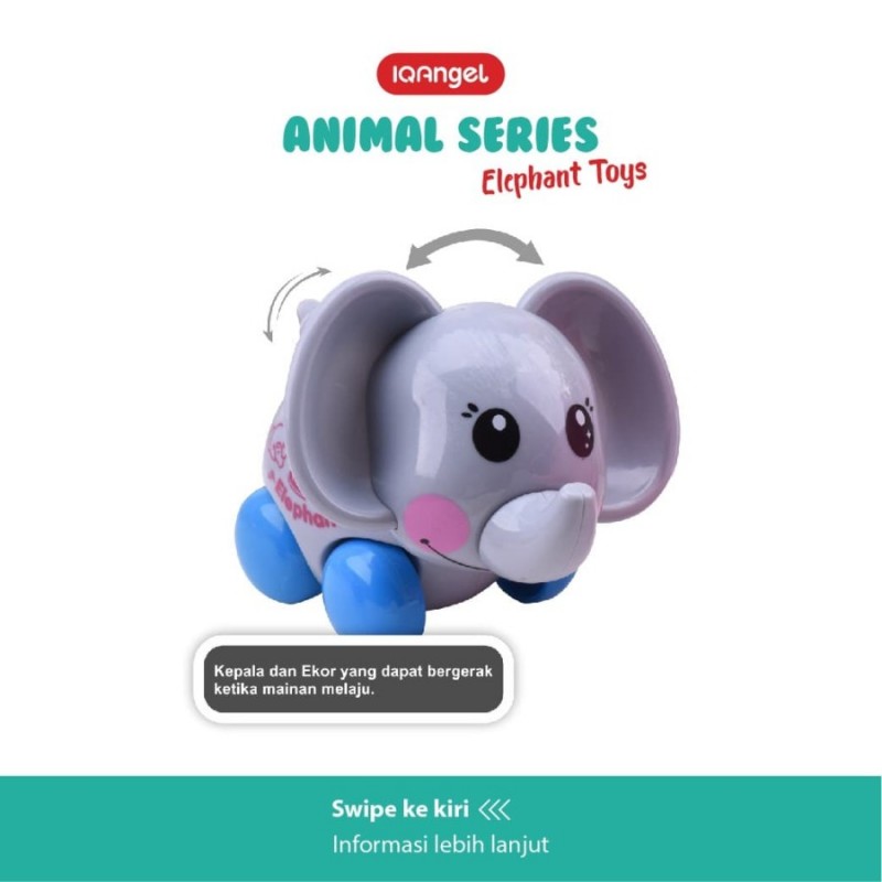 IQ Angel Animal Series Mainan Motorik Anak - Elephant / Gajah - Random