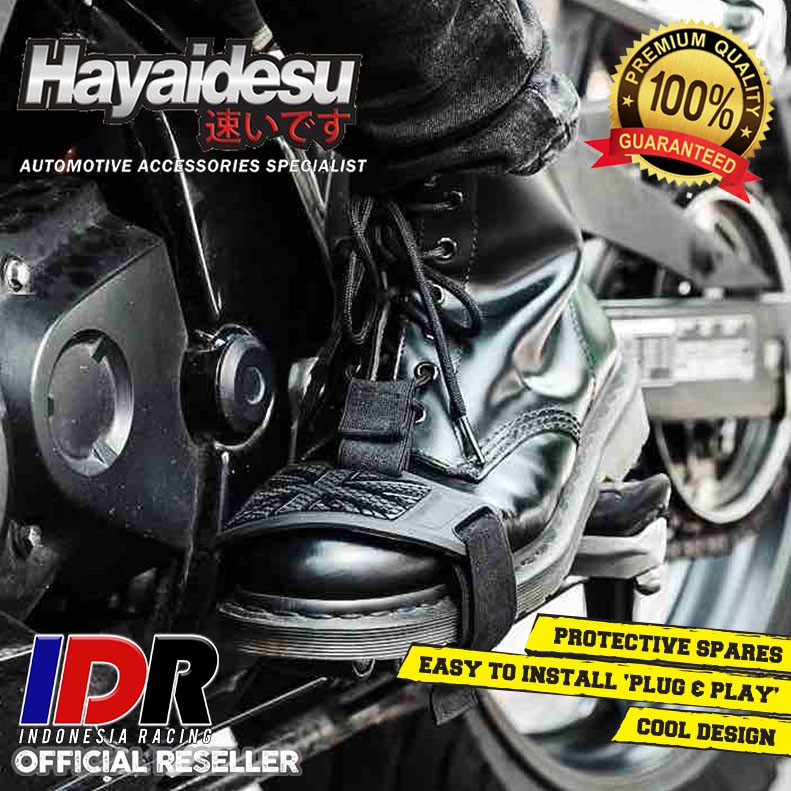 Hayaidesu Shift Gear Pad Pelindung Sepatu Motor