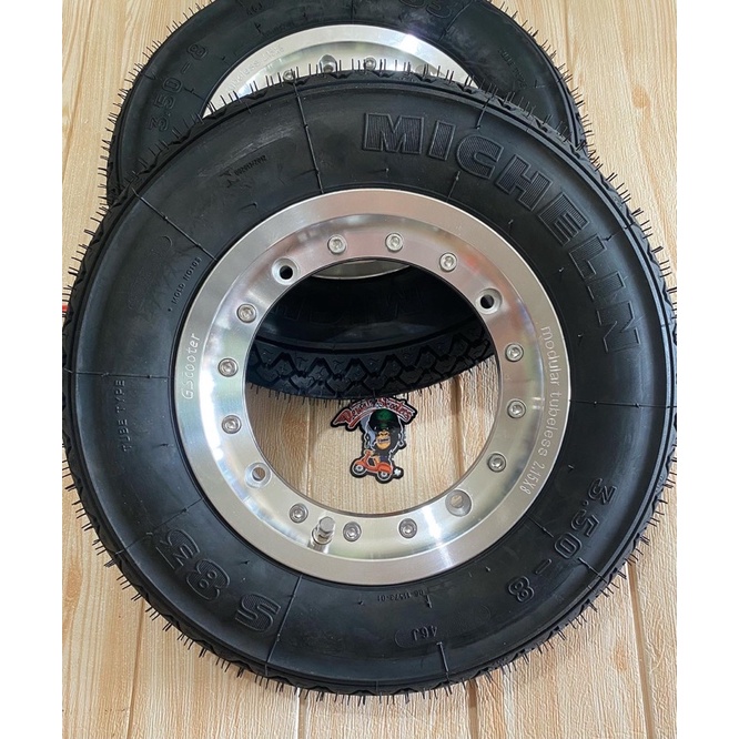 velg tubeless gscooter ban michelin ring 8 modular vespa super ps