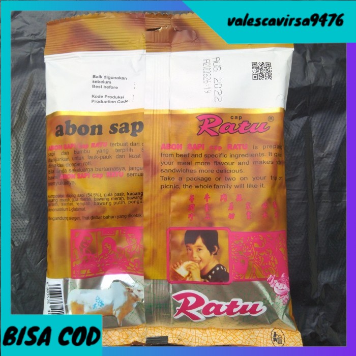 

⭐BISA COD⭐ Abon Sapi Cap Ratu 10 pc @90 Gr (harga termasuk packing aman)
