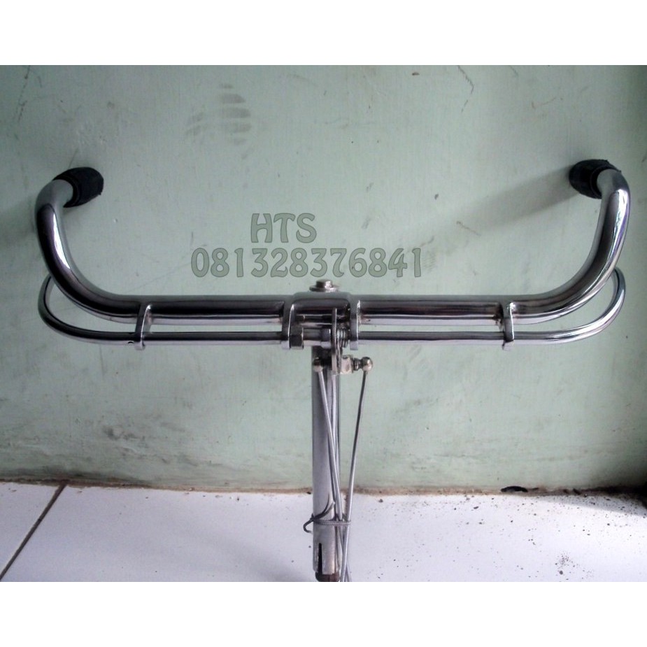 Stang simplex stir sepeda onthel simplex model rem ganda croom mulus tinggi dongklok