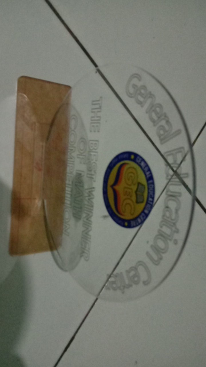 Tropi / Piala Akrilik / Acrylic Grafir / Engrave Laser