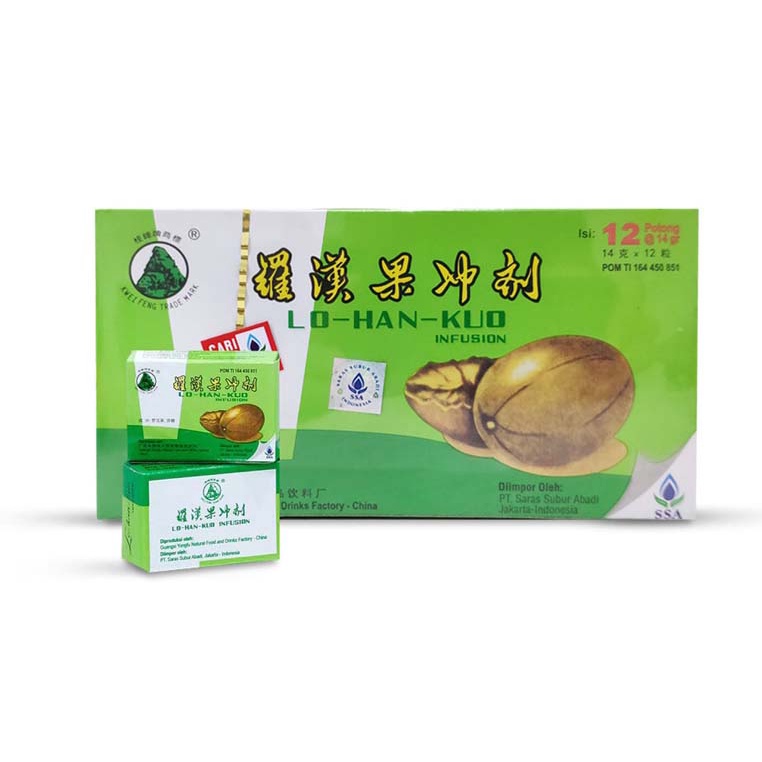 Lo Han Kuo Infusion Obat Herbal Pereda Panas Dalam - isi 12 pcs