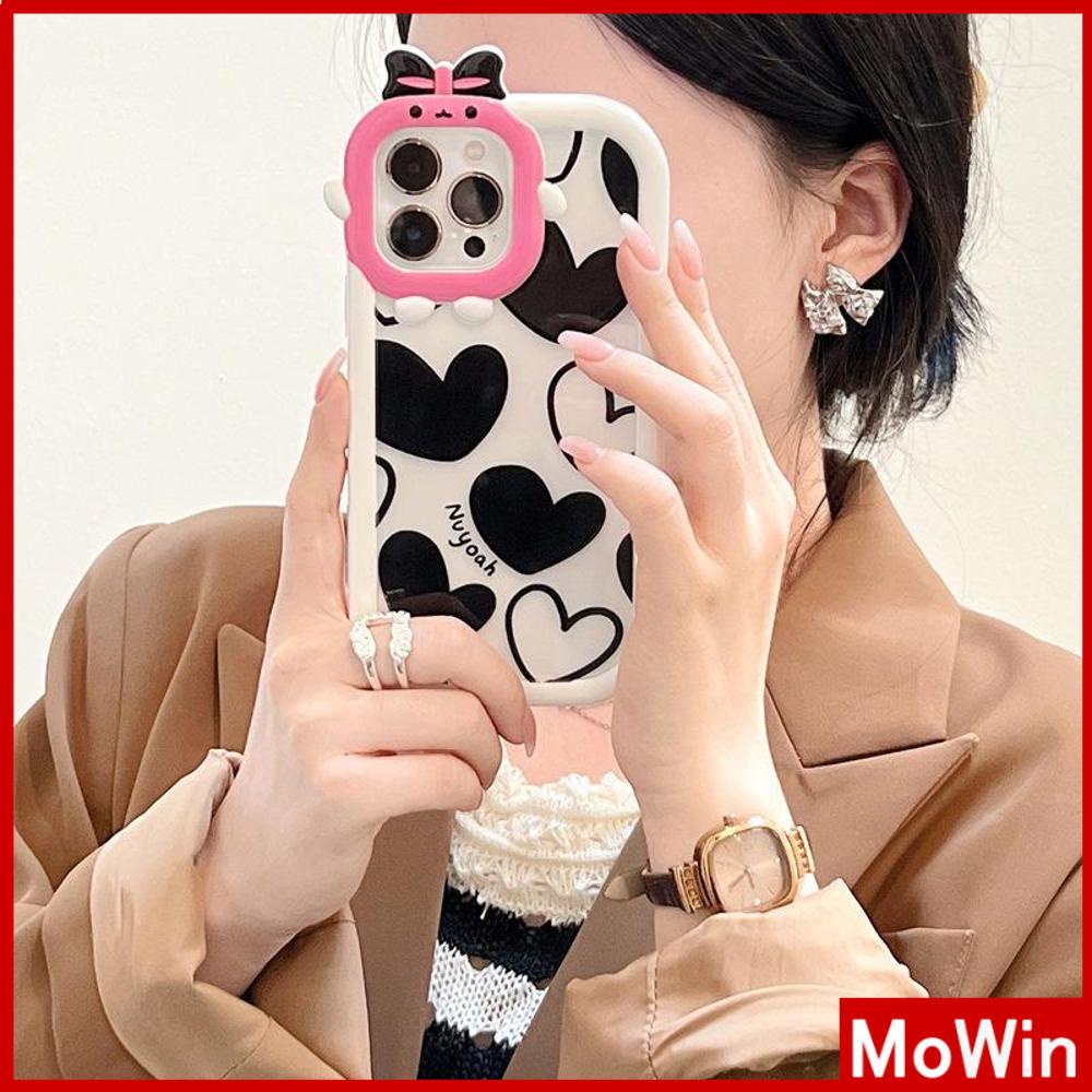 iPhone Case Silicone Soft Case Clear Case Airbag Shockproof Protection Camera Shiny Feel Love Cartoon Cute Compatible For iPhone 11 Pro Max 13 Pro Max 12 Pro Max 7Plus xr XS Max