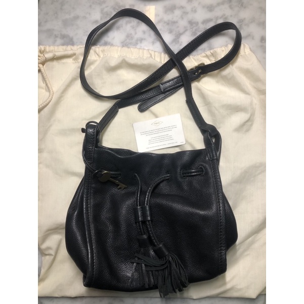 TAS KULIT FOSSIL HITAM SELEMPANG/SLING BAG AUTHENTIC PRELOVED