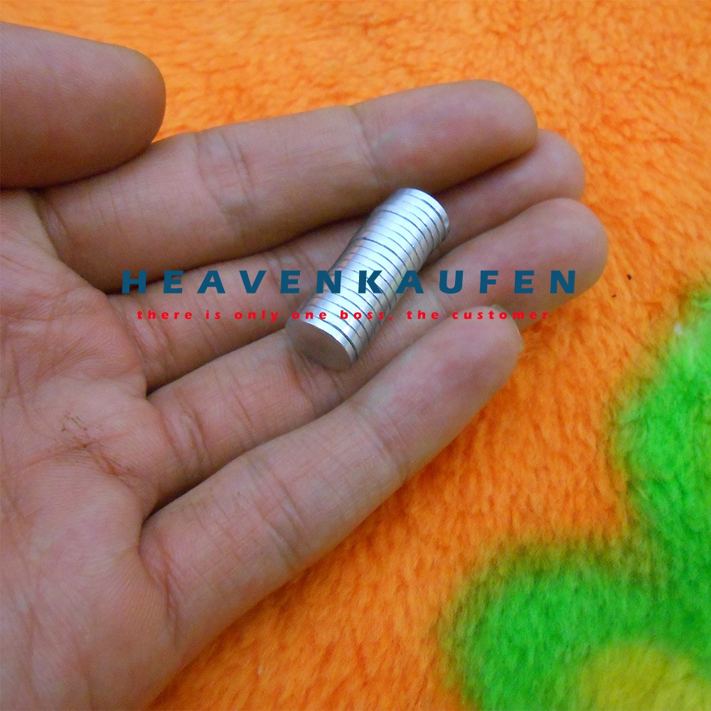 Magnet Silver 1 cm Daya Rekat Super Kuat