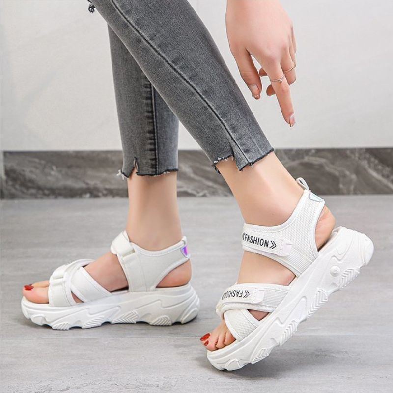 9011 Sandal Tali Gunung Wanita Import Sendal Wedges Cewek Murah