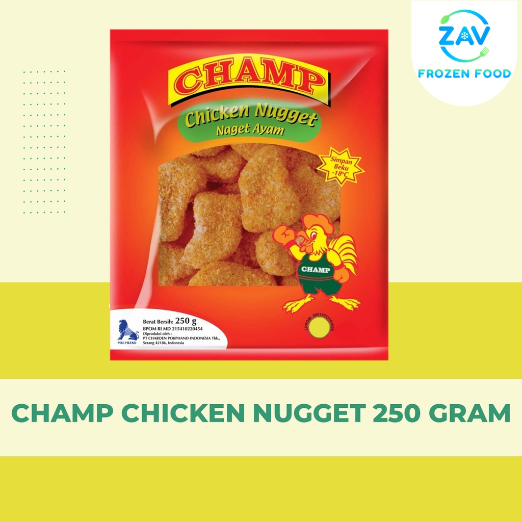 

CHAMP CHICKEN NUGGET 250 GRAM