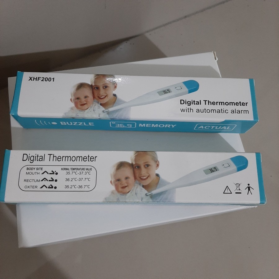 Thermometer Digital Pengukur Suhu Badan Polos Bayi, Anak, Dewasa