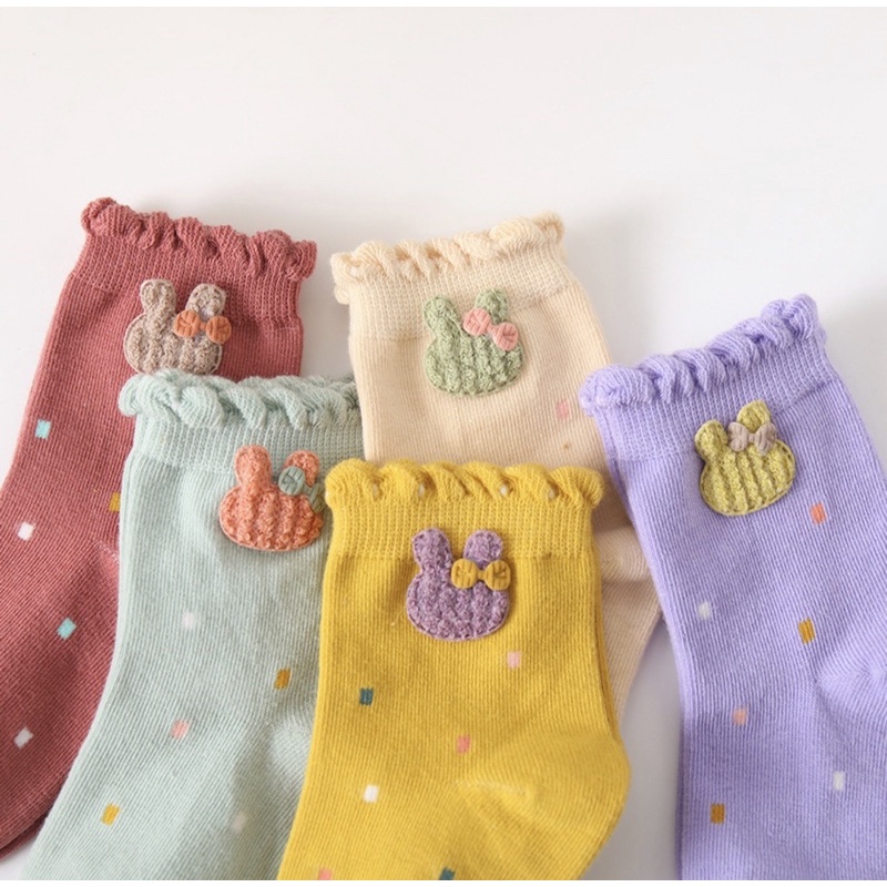 Kaos kaki anak perempuan anak cewek Rabbit Pita / Kids Socks