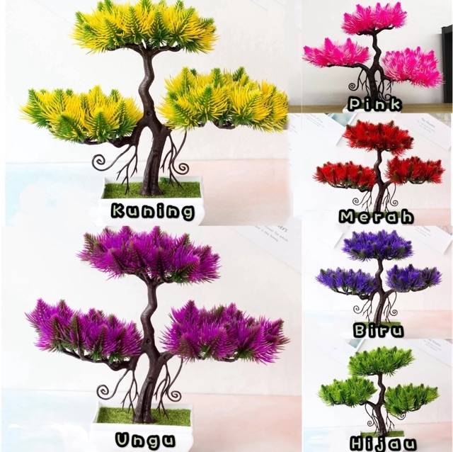 NM 568 bunga plastik/pajangan bunga artifisial/vas petak-3