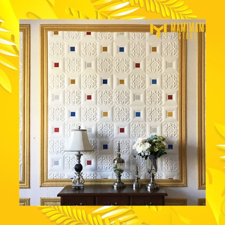 List Wallpaper Dinding 3D Bolder Walpaper 3D Wallfoam / Wall border Foam 3D / List dinding