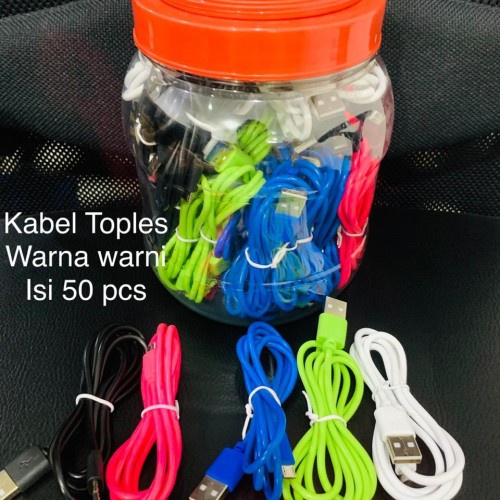 [SO] Kabel Data Bulat Authentik Warna Micro Usb Kualitas Bagus