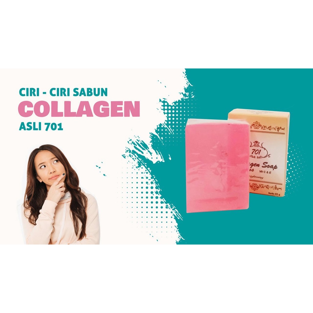 Promo Sabun Collagen 701 / Sabun Kolagen Pemutih Wajah / Sabun Perawatan Wajah / Sabun Pembersih Waj