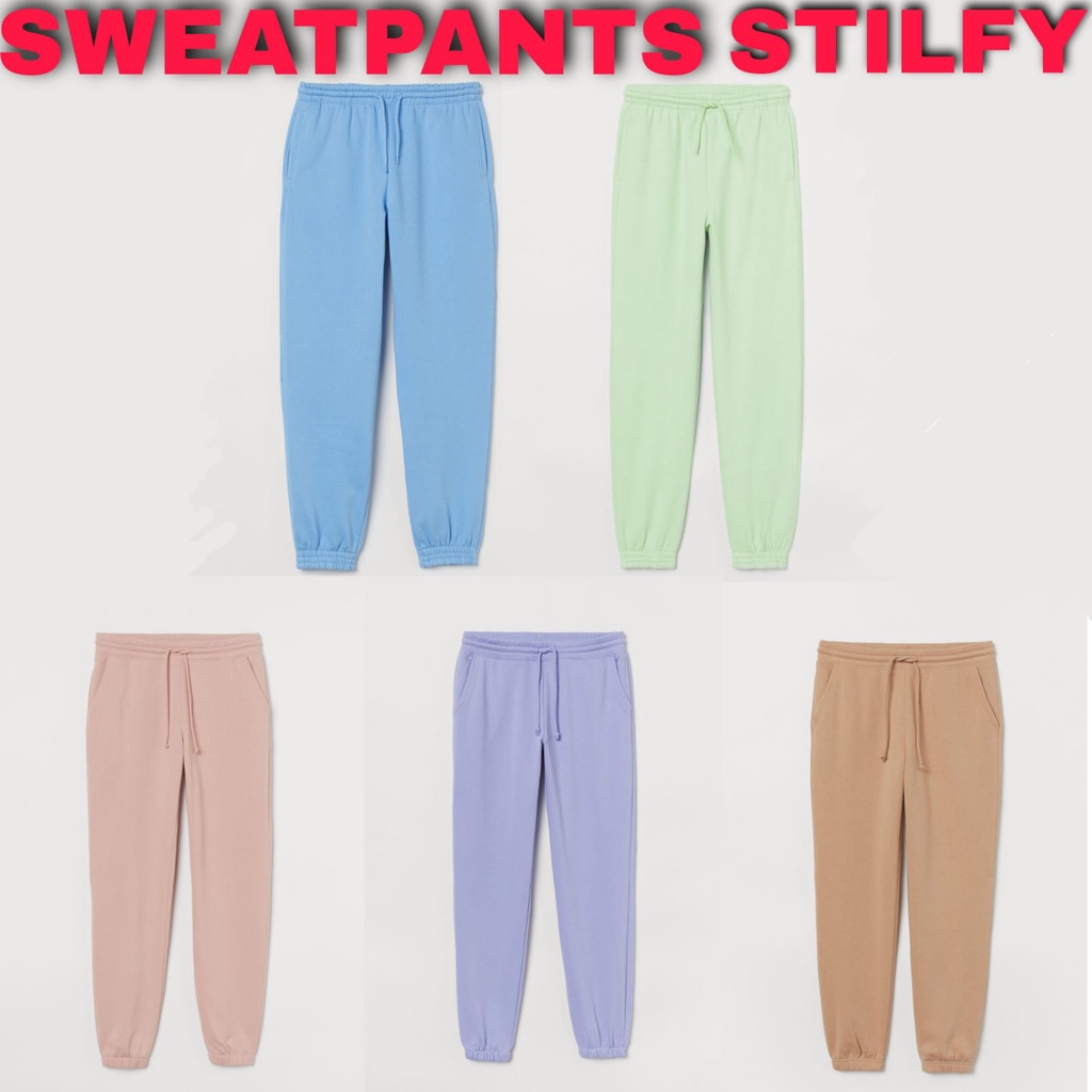 SWEATPANTS STILFY / JOGGER STILFY / SWEATPANTS / JOGGER PRIA DAN WANITA / CELANA JOGGER / CELANA JOGER / SWEATPANTS H M