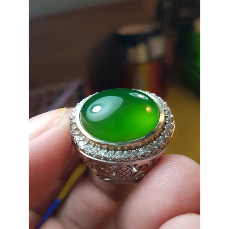 BATU CINCIN IJO BOTOL SERPENTINE ACEH KODE 45