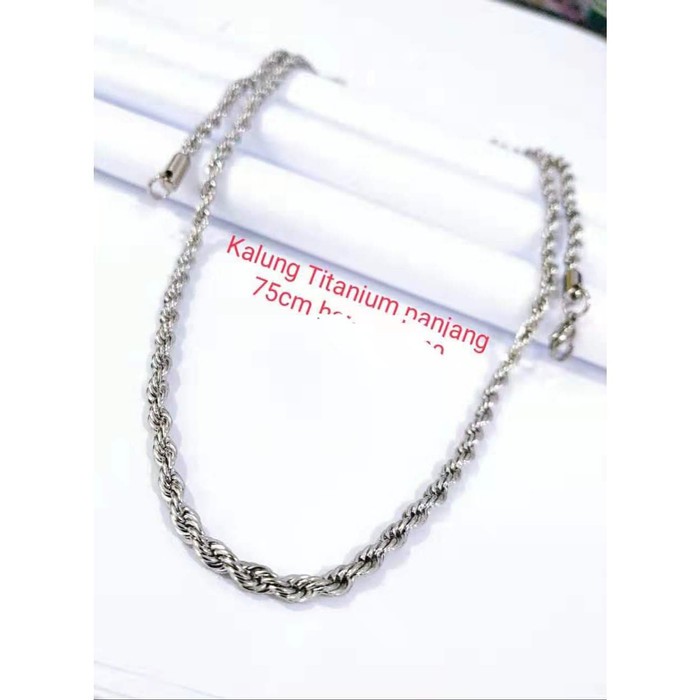 kalung titanium / kalung pria / kalung silver