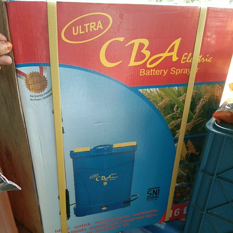 SPRAYER CBA KNAPSACK – ELEKTRIK – 16 LITER (Tanki Alat Semprot Pertanian)
