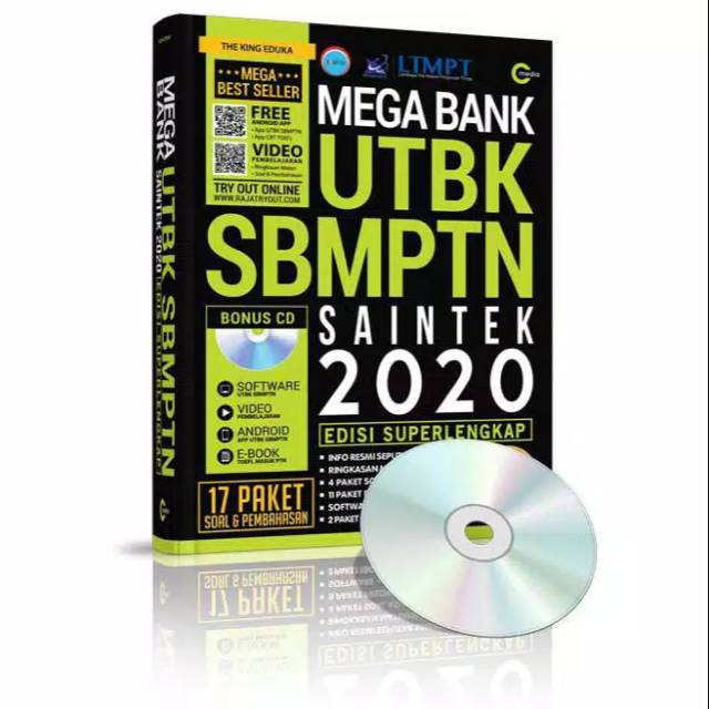 Buku Mega Bank UTBK SBMPTN Saintek 2020 - The King Eduka - Cmedia