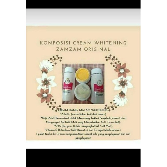 SKINCARE ZAMZAM WHITENING CREAM ORIGINAL