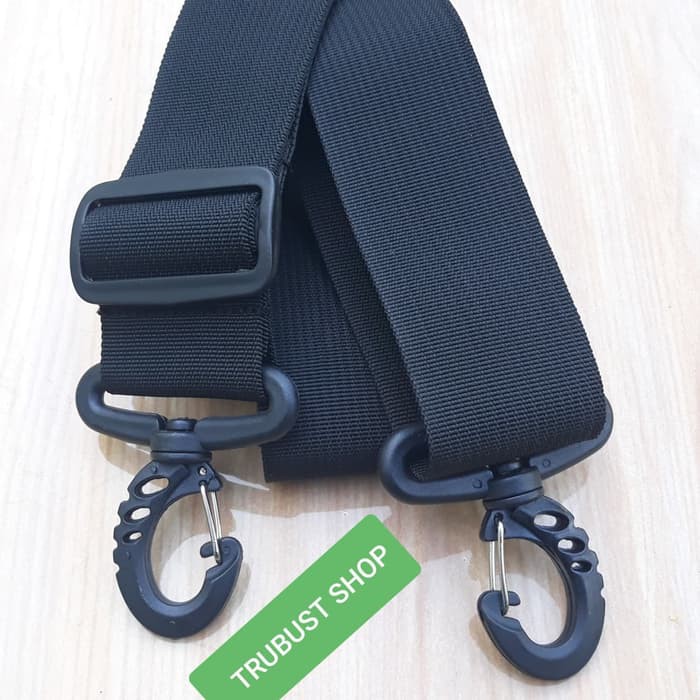 Terlaris tali tas slendang slempang sling bag fa eiger lebar 5cm hitam murah Hanya di shopee