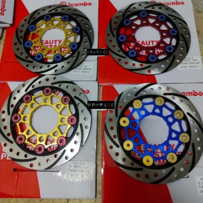 Disc Disk Piringan Cakram Depan Brembo 190mm Floating Honda Matic Beat (Kode A 001))