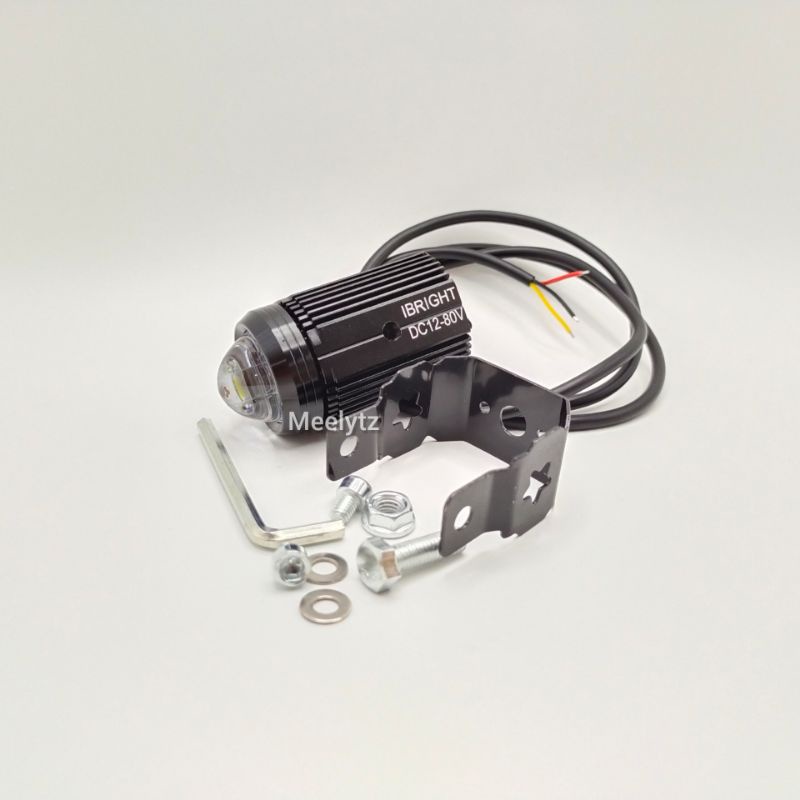 Dijamin Ori Dari IBRIGHT Lampu tembak Laser Led D2 D3 mini 2 Mode High Low Putih waterproof