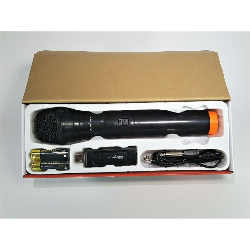 mic Wireless Single Advance Mic-101/Mikropon Nirkabel Portable/Professional Wireless Microphone