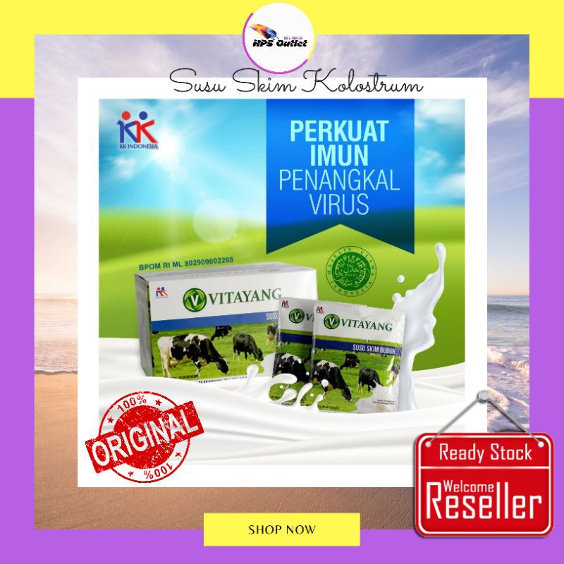 

PROMO PAKET HEMAT 2 BOX VITAYANG SUSU SKIM KOLOSTRUM KK ORIGINAL