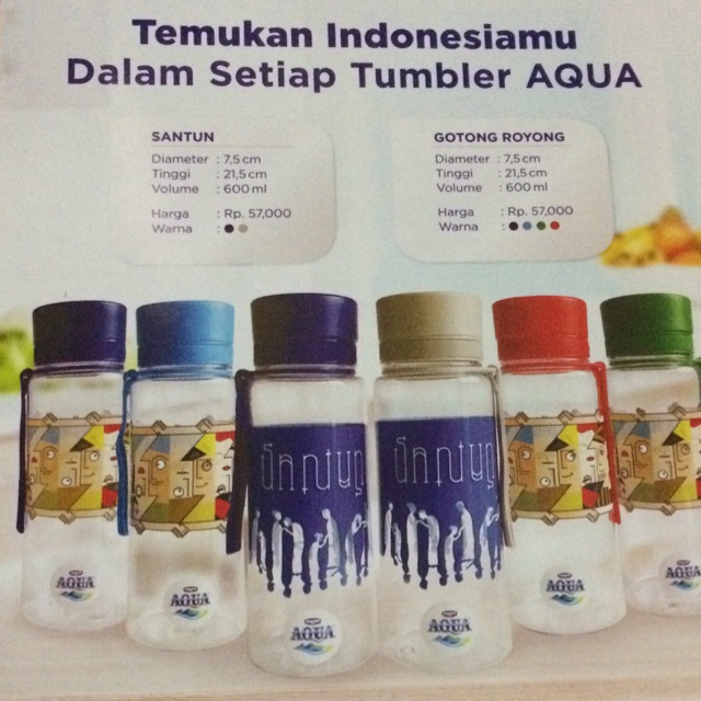 Tumbler Aqua Danone (original)