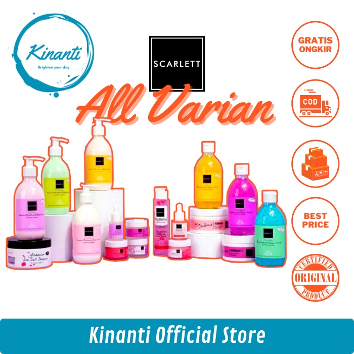 [COD] Scarlett Whitening Original Skincare All Varian | Serum Scarlet Whitening | Scarlett Body Loti