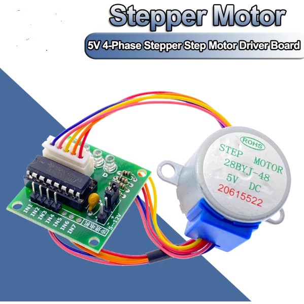 Motor Stepper 28BYJ48 28BYJ-48 4 Phase 5V DC Modul Driver ULN 2003 ULN2003 ARDUINO AVR