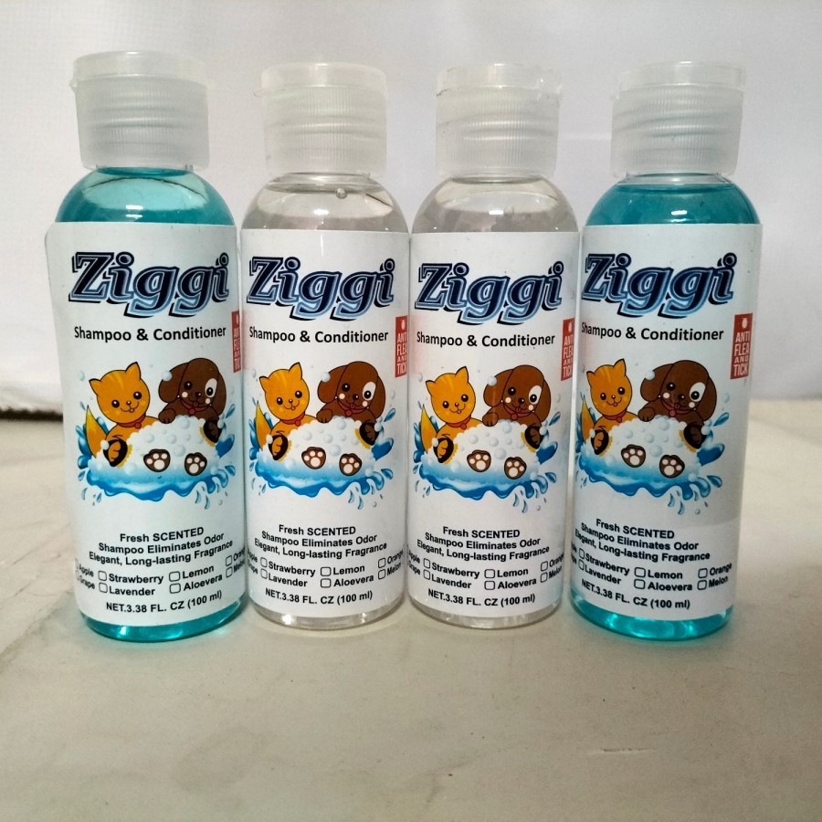 Shampo Ziggi puppy Tearless Theraphy Dog Cat Kitten Conditioner 100 ml