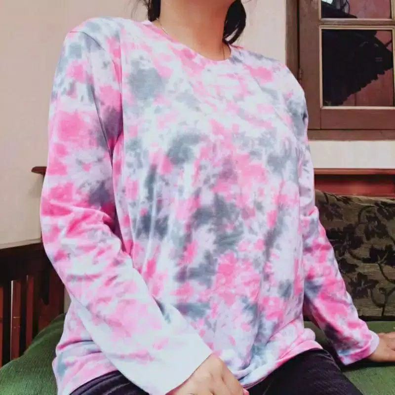 Kaos Tie Dye Lengan Panjang/Tshirt Tie Dye Lengan Panjang