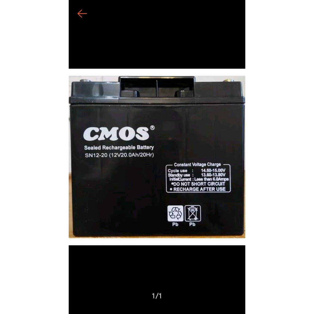 Aki kering 12v 20ah cmos accu kering Limited